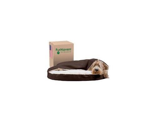 Furhaven 35" Round Orthopedic Dog Bed for Large/Medium Dogs - MSRP $55