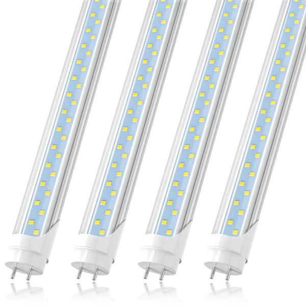 JESLED T8 4FT LED Type AB Light Bulbs, 24W 3000LM 5000K - MSRP $38