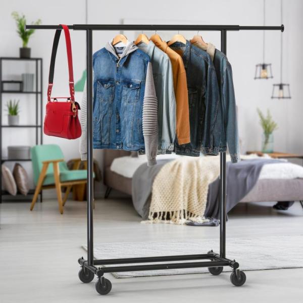 Simple Houseware Heavy Duty Clothing Garment Rack Holds Up - MSRP $64
