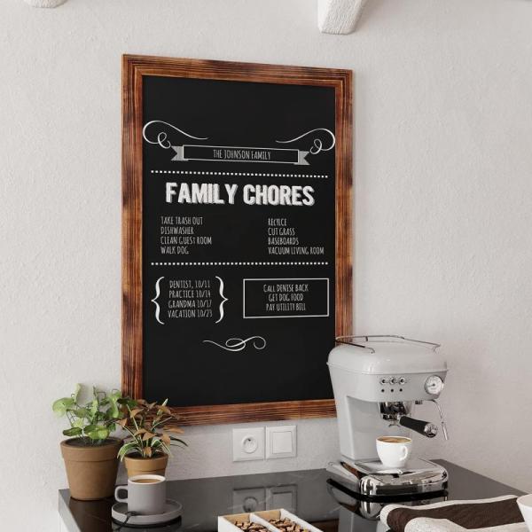 HBCY Creations Rustic Magnetic Wall Chalkboards (Torched - MSRP $52