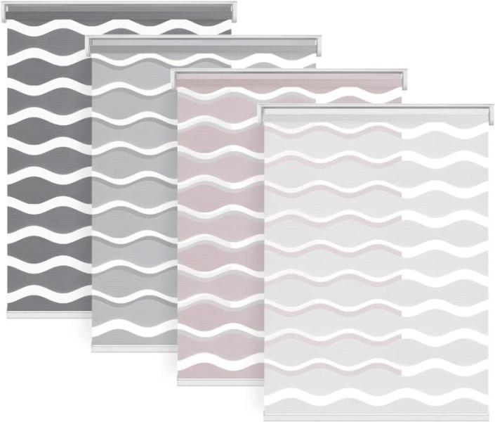 LazBlinds Cordless Zebra Blinds, No Tools No Drill - MSRP $35