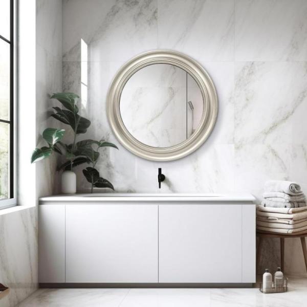 Presentime Co. Round Wall Mirror/Vanity Mirror - MSRP $79