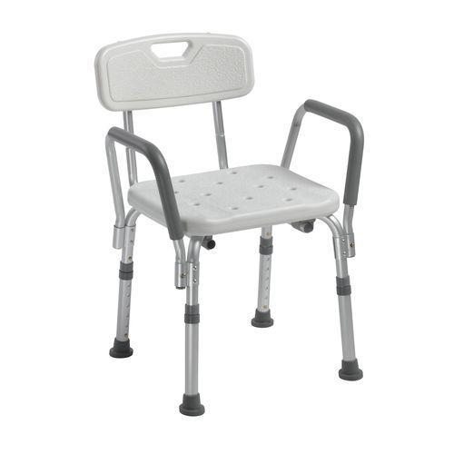 Drive Medical Back Padded Shower Chair w/Padded Arms, 12445KD-1 - MSRP $39