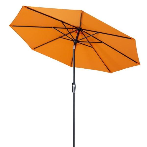 Lawn & Garden - Tempera 9ft Patio Table Umbrella with Auto Tilt and Crank - MSRP $7,997