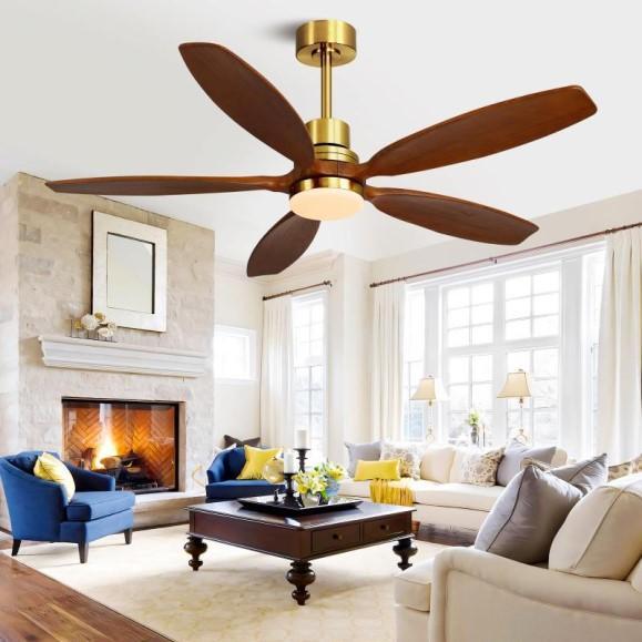 Home Improvement - Kapoefan 52" Ceiling Fan, Kira Bathroom Vanity Light, FunStick Wallpaper - MSRP $1,890