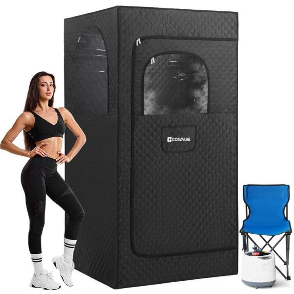 COSVALVE Portable Full Body Steam Sauna Boxes, Fast Heating 2.95', 2.95', 5.9' - MSRP $2,299