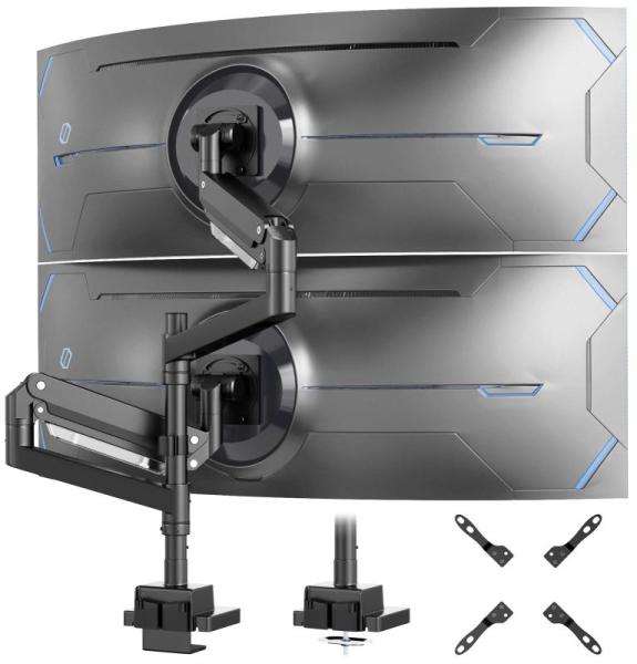 Electronics - Dual Vertical Monitor Mount, Projector Screens & Stands, Universal TV Stand, TV Wall Mounts - MSRP $1,232