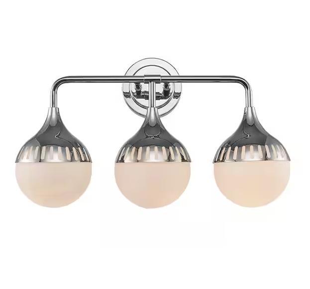 Kitchen & Bath- Monteaux Lighting Vanity Light Fixture, HDC Ashby Park 44in Ceiling Fan, Hampton Bay -Est Retail $1,900