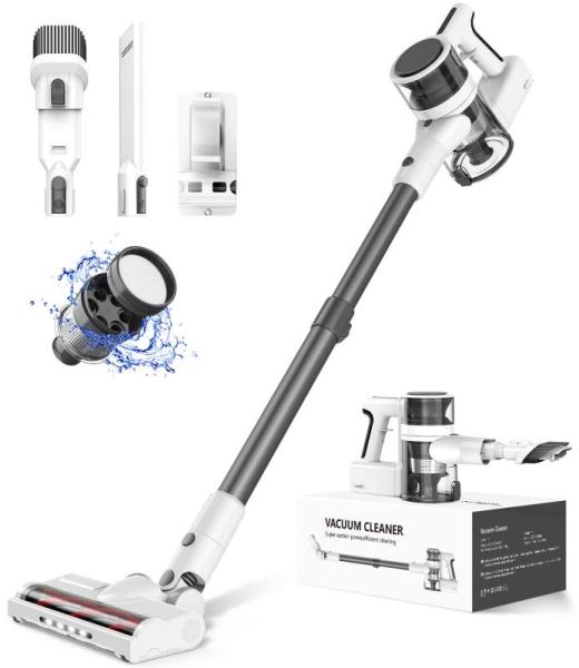 Home - Lightweight Vacuum Cleaner, Magic Drapes Natural Blackout Curtains, 7Ft Solar Artificial Palm Tree - MSRP $4,460