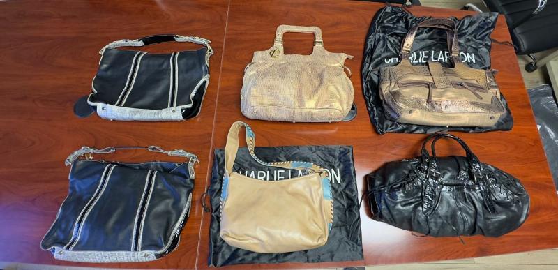 High Fashion Designer Purses & Hand Bags by Charlie Lapson MSRP $22,300