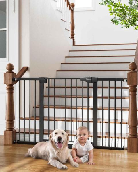 Cumbor 29.7-54.2" Wide Baby Gate for Stairs Mom's Choice - MSRP $112