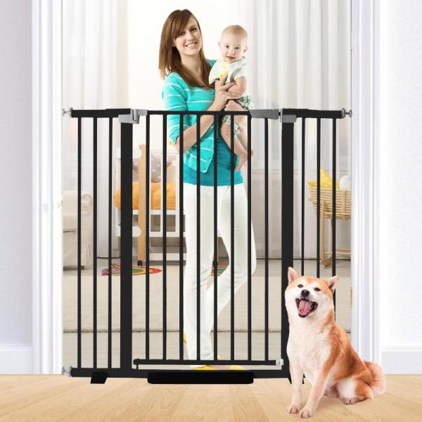 41 Inch Tall Baby Gate Auto Close Dog Gate Adjustable - MSRP $109
