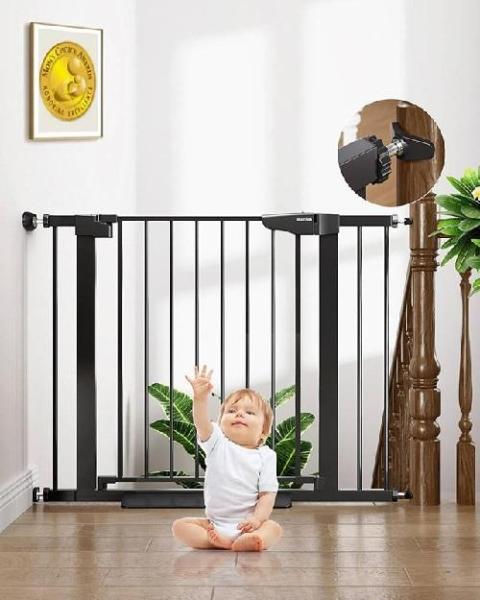 Cumbor 29.7-40.6" Baby Gate for Stairs, Safety Gate Mom's Choice Awards Winner-Dog Gate for Doorways - MSRP $79