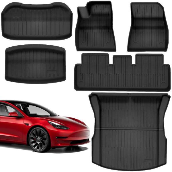 Floor Mats for Tesla Model 3 Highland 2024 All Weather - MSRP $79