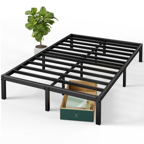 ZINUS 14in Elias Platform Bed Frame, Steel Metal - MSRP $59