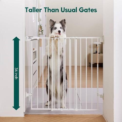 Babelio 34" Extra Tall Baby/Dog Gate, No Threshold - MSRP $89