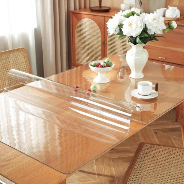 Clear Table Plastic Protector 42x96in, 1.5mm Thick - MSRP $64
