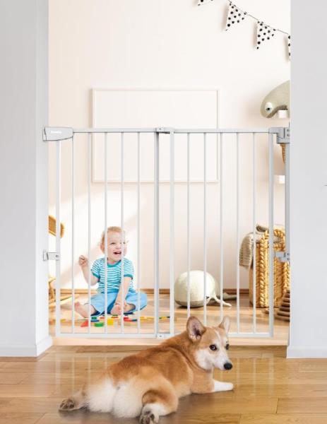 Babelio 34" Tall No Bottom Bar Baby/Dog Gate for Stairs - MSRP $86