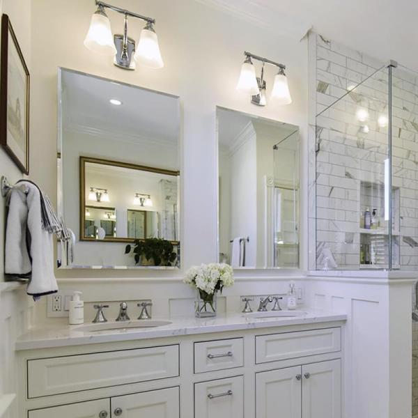 Chende 20" x 40" Set of 2 Large Beveled Mirror for Wall - MSRP $149