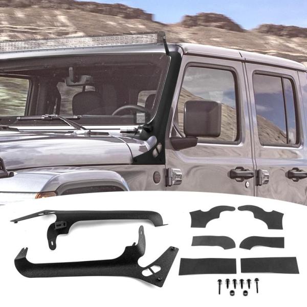 Wsays 50" Windshield Pillar Light Bar Mount Bracket Kit - MSRP $99