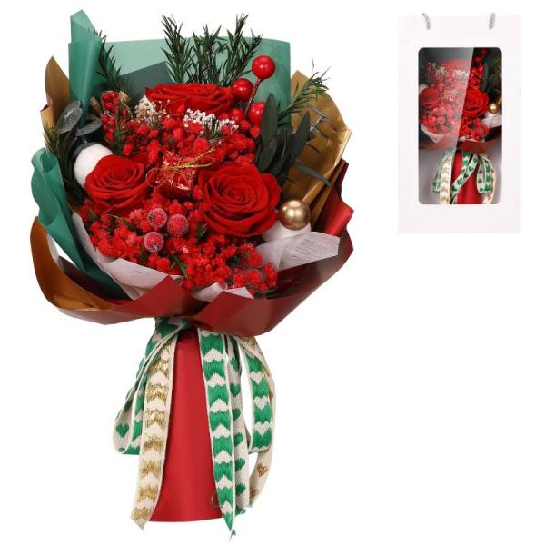 Grocery - Preserved Flower Bouquet, Tsoneoo Wolfberry Tea, Sweets Indeed Frosting Kit - MSRP $2,512