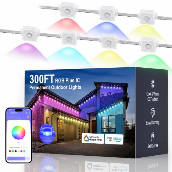 Home Improvement - Fussion Permanent Lights, Moen Shower Lever Handle, Honeywell Home Wi-Fi Thermostat - MSRP $1,313