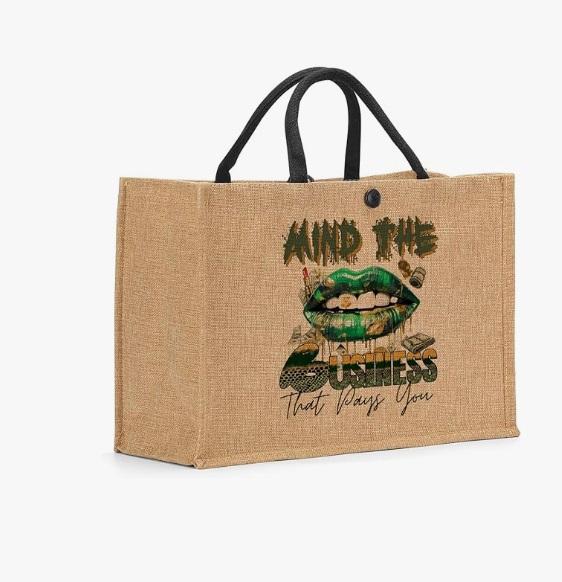 Amazon Clearance - Handbags - XHK Inspirational Quote Canvas Tote Bags BOSS/Hustle1, Beach Shopping Grocery Totes & More - MSRP $9,399