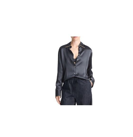 Apparel- Vince Tipped Slim Silk Blouse, Collared Midi Dress, Rugby Stripe Gathered Skirt, Cole Haan, NYDJ - MSRP $3,970