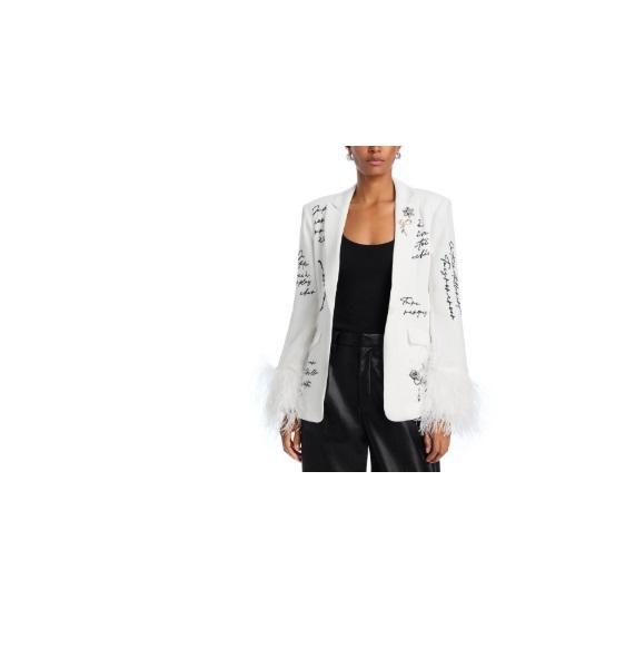 Apparel - Cinq A Sept Lover Letter Feather Trim Blazer, Tadashi Shoji, Vince, Carley, AG, La Blanca - MSRP $4,723