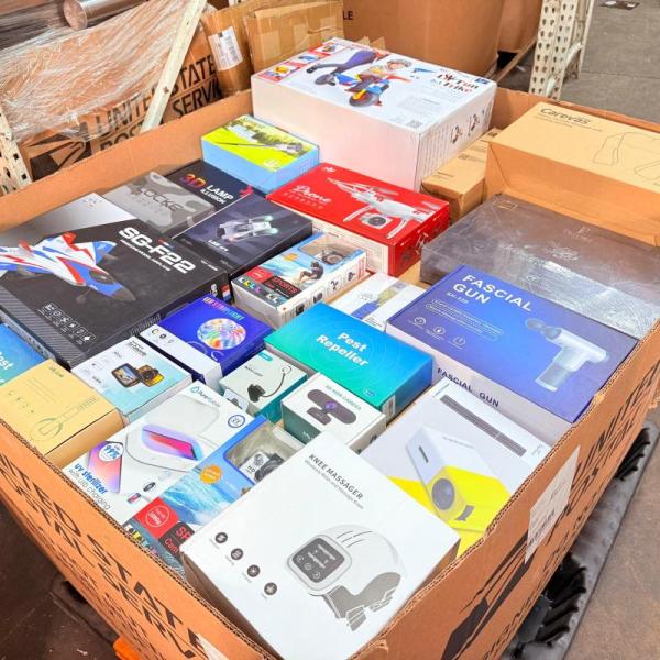 Bulk Lot of 500 Mixed Electronics, Gadgets & Home Goods MSRP $15,000