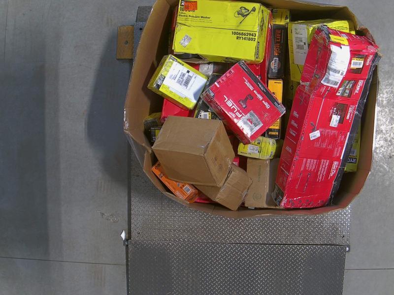 Pallet of Assorted Salvage Power Tools - Ryobi, Milwaukee, Ridgid, DeWalt - Estimated MSRP $2,900