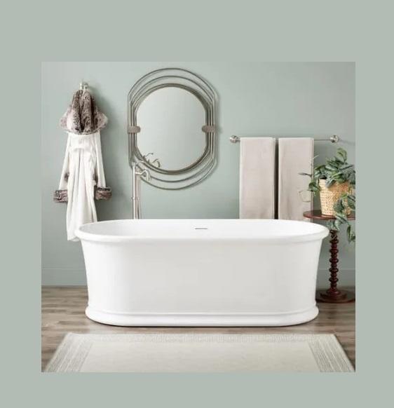 Signature Hardware SHHAFSO6632AWH Soaking Tub - MSRP $2,509