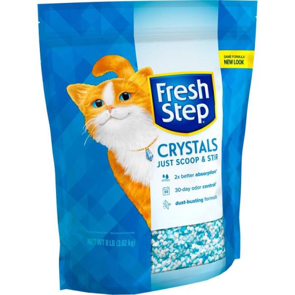Fresh Step Crystals Premium Cat Litter Scented 8lbs - MSRP $38