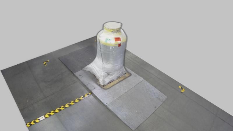 Flame King 1000LB Refrigerant Recovery Cylinder Tank with Forklift Footer, 400 PSI, DOT Compliant - MSRP $2,278