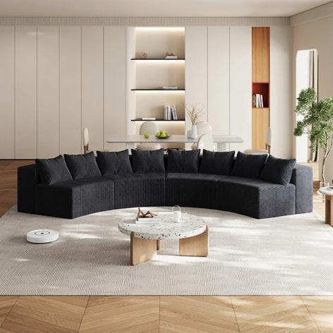 Truckload - Home Decor - Corduroy Curved Sectionals, Smoked Glass Sliding Doors, Aluminum Pergolas - MSRP $57,009