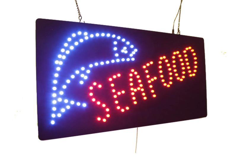 Office Products - Tri-fold Poster Boards, Dry Erase Magnetic Labels, Seafood Fluorescent LED Sign  - MSRP $3,942