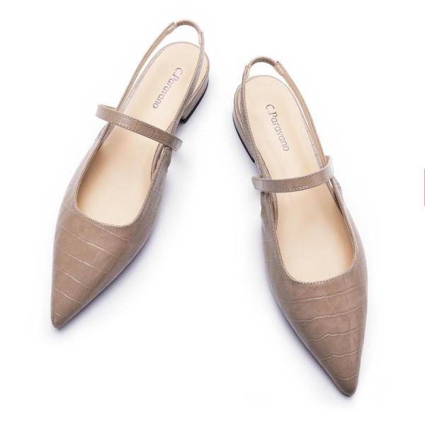 Shoes - C.Paravano Crocodile-Embossed Slingback Flats, HQHEMO Athletic Sneakers, Adituo Home Slippers - MSRP $25,291