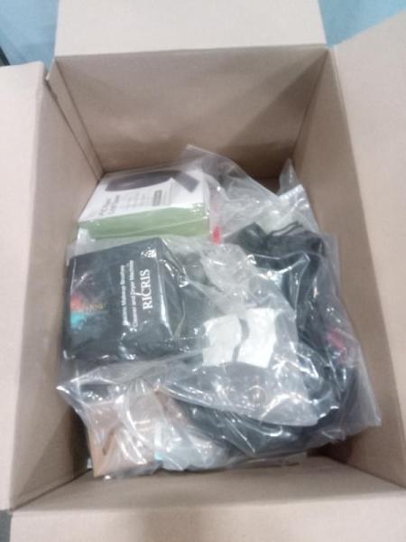 Parcel of Assorted General Merchandise - Balloons, Makeup Brush Cleaner, Bird Feeder, Clothing Labels