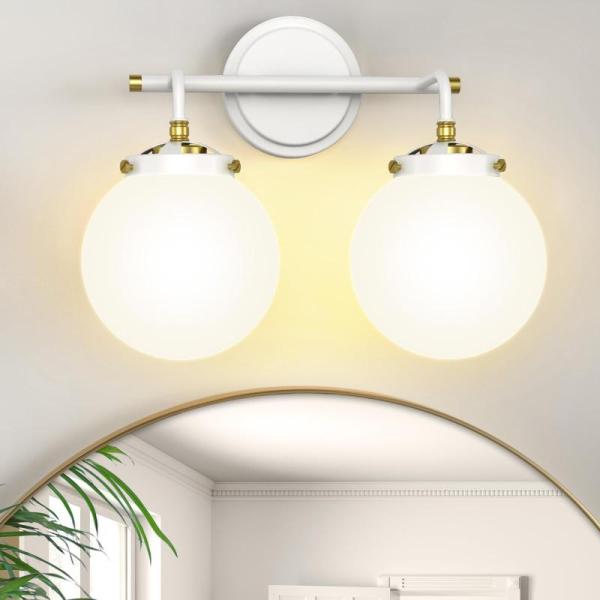 Home Improvement - IZORRO White and Gold Bathroom Vanity Light, Security Door Lock, Heceltt Fairy Lights - MSRP $17,260