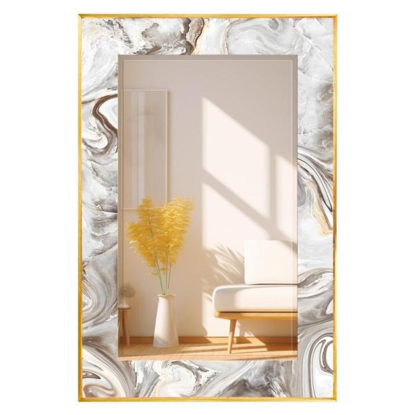 Home - Large Modern Wall Clock,Wooden Farmhouse Cute Cattle Wall Art, Rectangular Wall Mirror - MSRP $5,971
