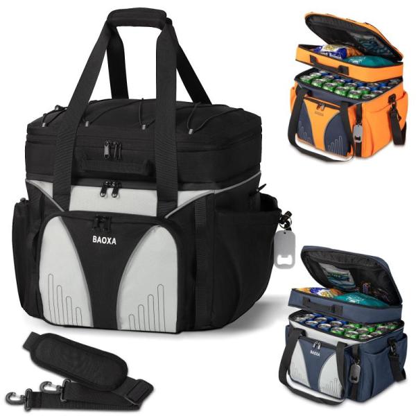 Outdoors - Dual Compartment Soft Sided Cooler Bag, infray Hand Warmers Rechargeable, Copper Knee Braces - MSRP $2,413