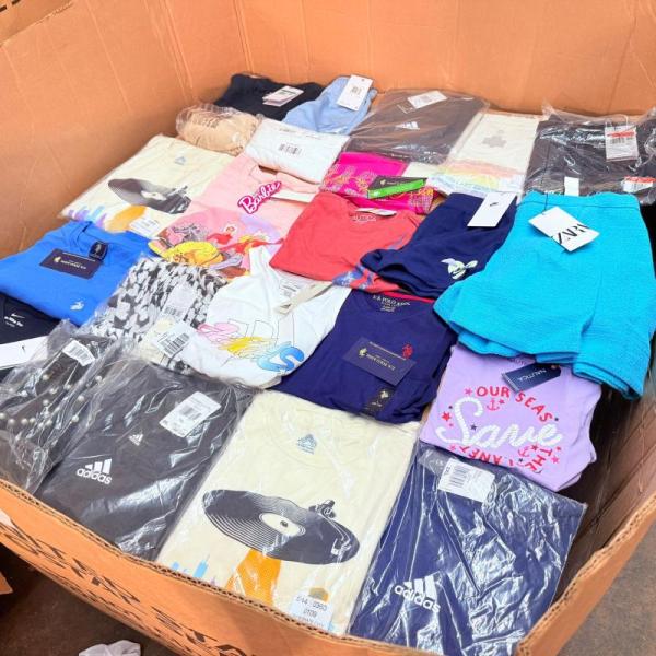 Bulk Lot of Mixed Brand Apparel Clothing Adults and Kids MSRP $15,000