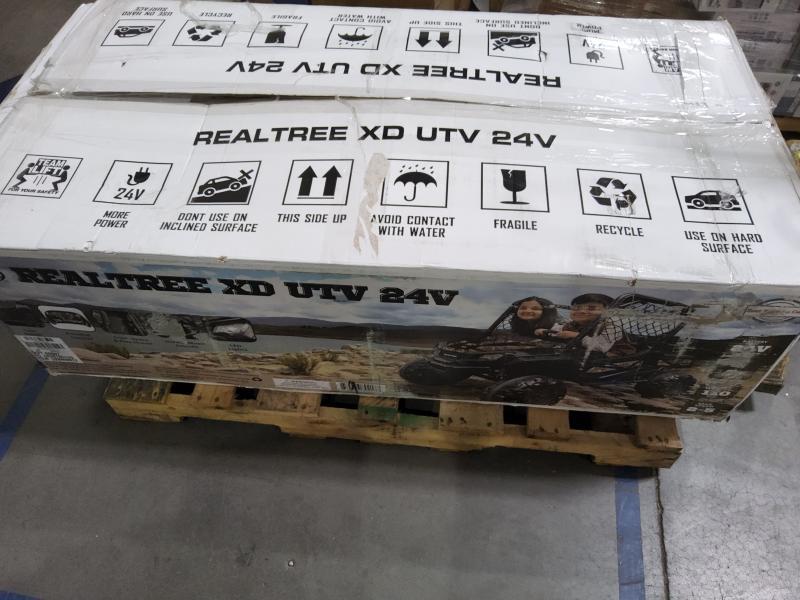 Realtree XD UTV 24V Battery-Operated Ride-on, Remote MP3 USB, 5MPH - MSRP $398