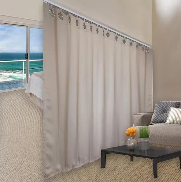 Window Decor- Rod Desyne 6ft-12ft Ceiling Divider, HDC, Chicology, Coolaroo, iFit, SeaSun, Radiance - Est Retail $6,576