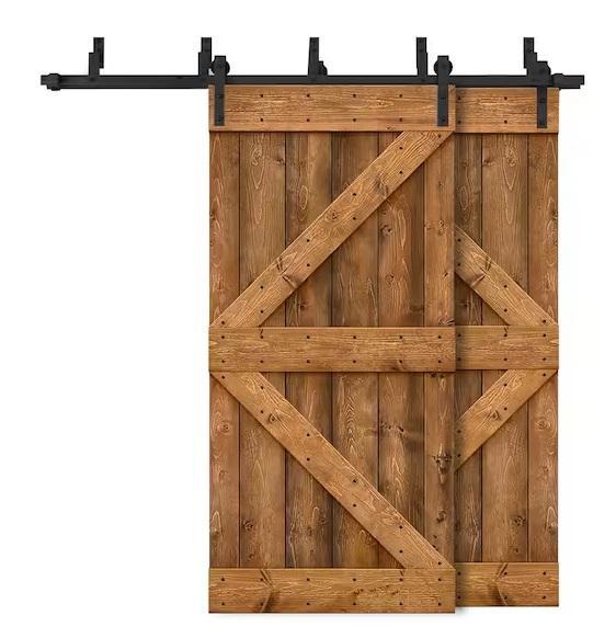 Doors & Windows - CALHOME 72inx84in K-Series Bypass Double Sliding Barn Door, SOCBAZZAR, Everbilt - Est Retail $3,257