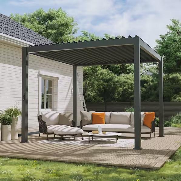 Doors & Windows - Sonkuki Nordica Series 10ftx10ft Adjustable Rainproof Roof, CALHOME, eightdoors - Est Retail $2,232