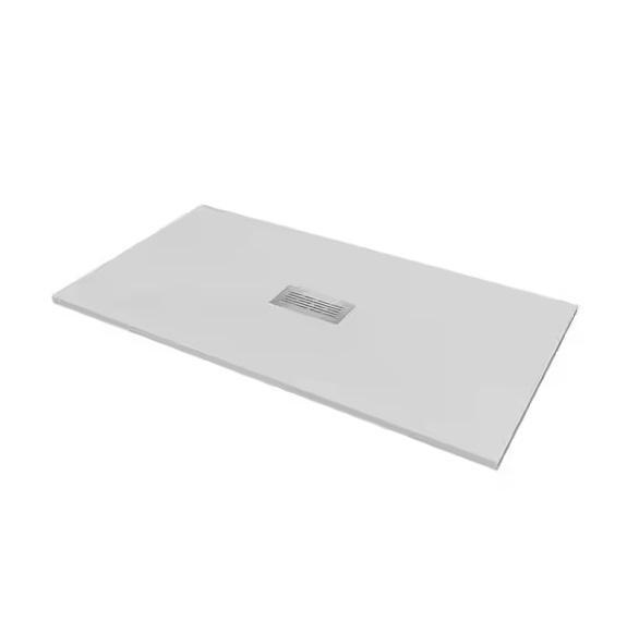 Kitchen & Bath - CASTICO 32inWx 60inLx1.125inH Alcove Center Drain Shower Pan, Bootz Industries - Est Retail $1,491