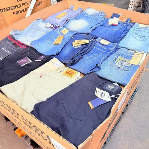Bulk Lot of 200 Men's & Women's Mixed Brand Bottoms MSRP $10,000