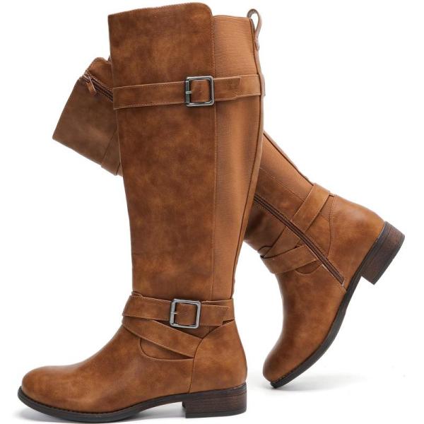 Shoes - Luoika Women's Extra Wide Calf Knee High Boots, UTENAG Women's Walking Flat Sandals - MSRP $1,020