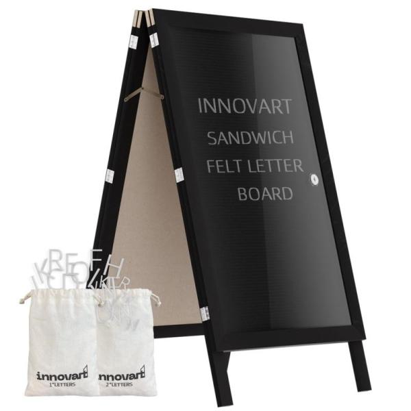 Office - Innovart A-Frame Sidewalk Sign, ErGear Keyboard Tray Under Desk, Bontec Adjustable Desk Tray - MSRP $1,078